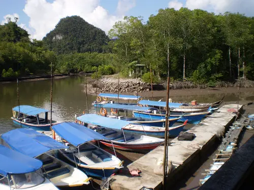 Boats at Kilim Jetty, Langkawi